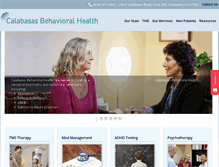 Tablet Screenshot of calabasasbehavioralhealth.com